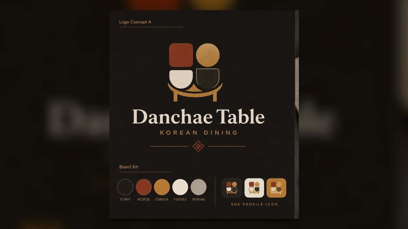 Danchae Table Logo & Business Card Kit 2