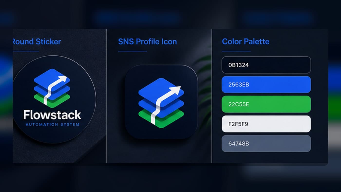 Flowstack Logo & Business Card Kit 5