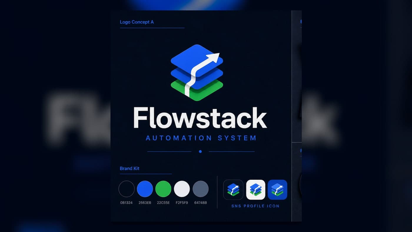 Flowstack Logo & Business Card Kit 2