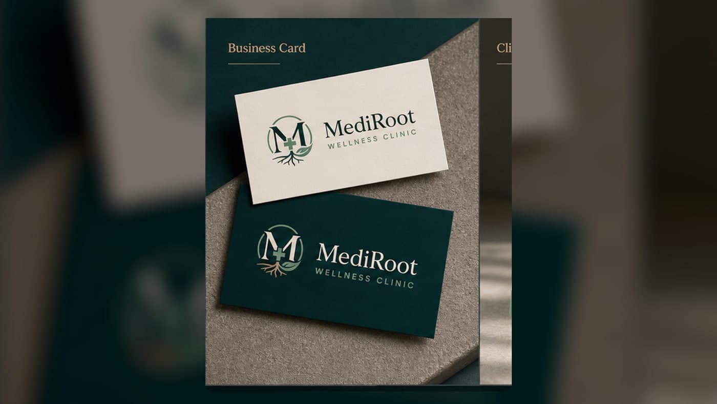 MediRoot Logo & Business Card Kit 3