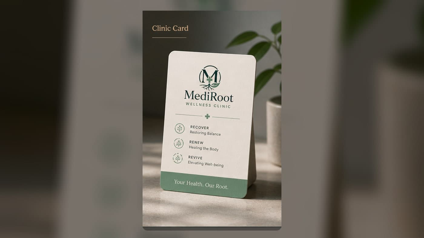 MediRoot Logo & Business Card Kit 4