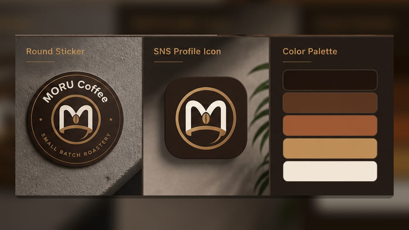 MORU Coffee Logo & Business Card Kit 5