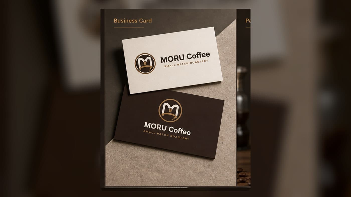 MORU Coffee Logo & Business Card Kit 3