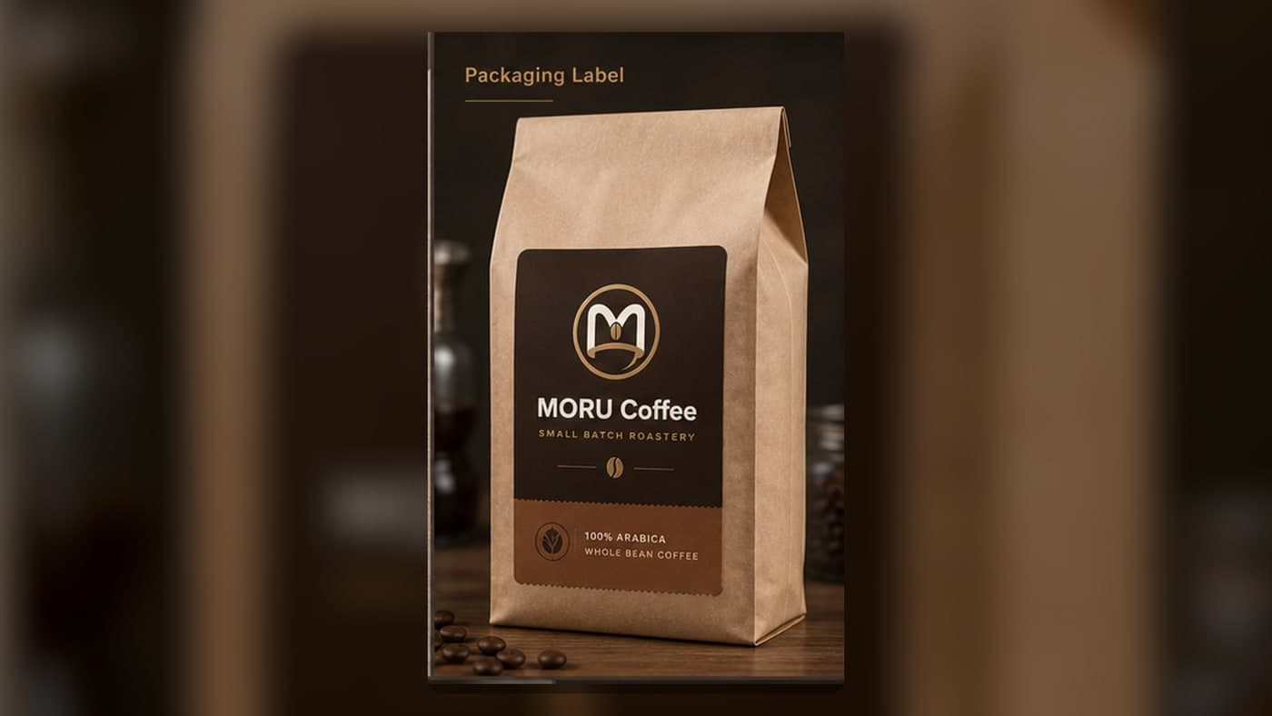 MORU Coffee Logo & Business Card Kit 4