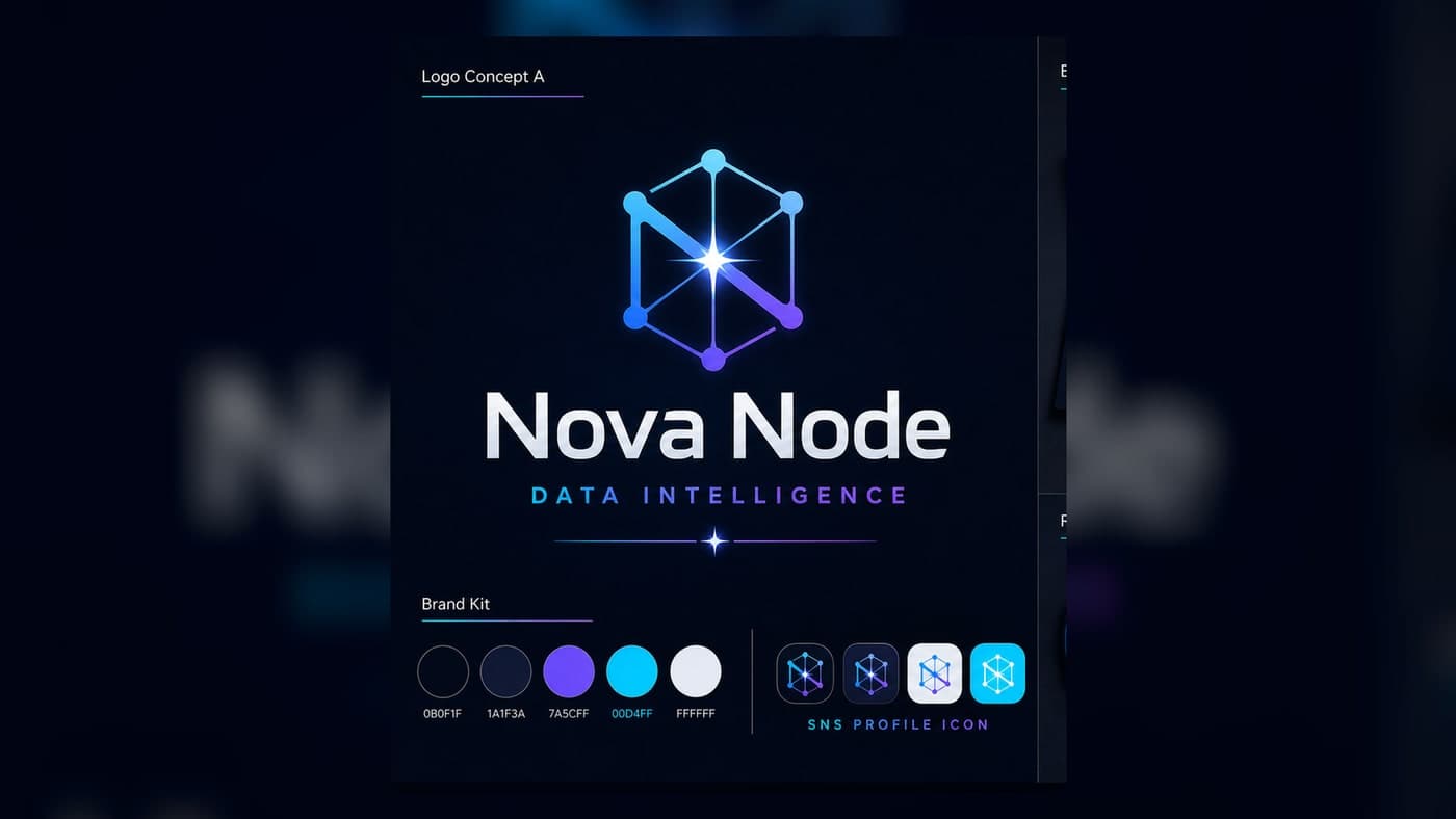 Nova Node Logo & Business Card Kit 2