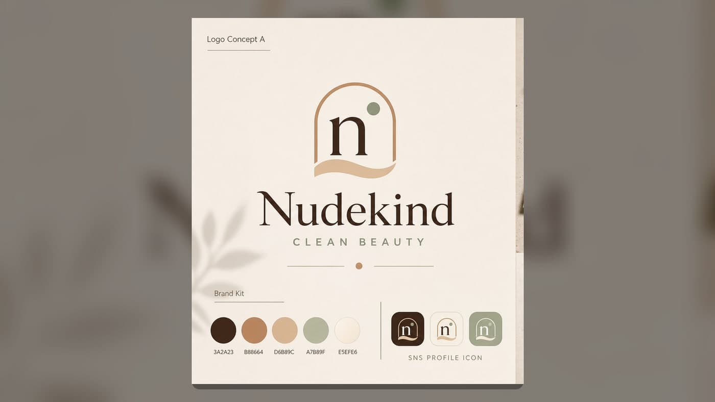 Nudekind Logo & Business Card Kit 2