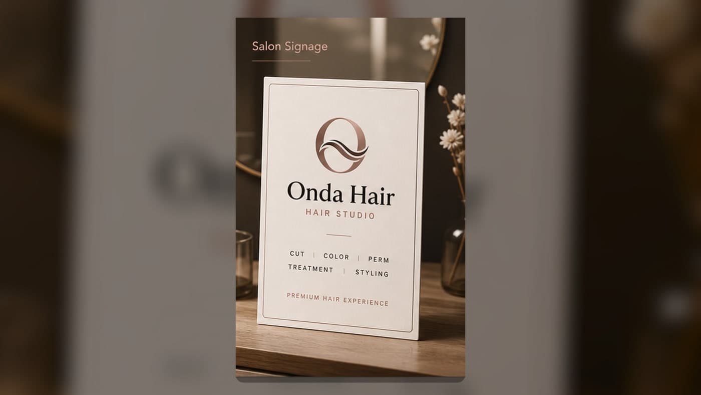 Onda Hair Logo & Business Card Kit 4