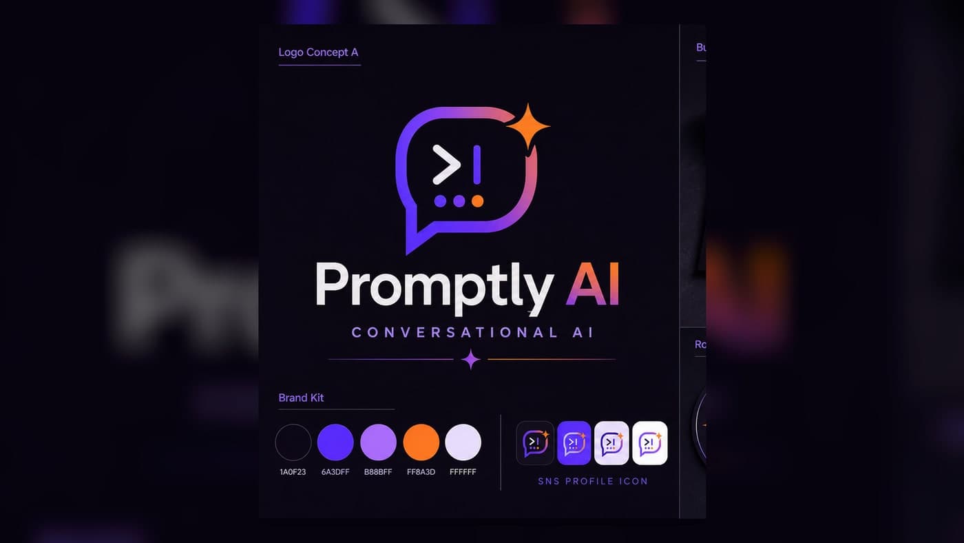 Promptly AI Logo & Business Card Kit 2