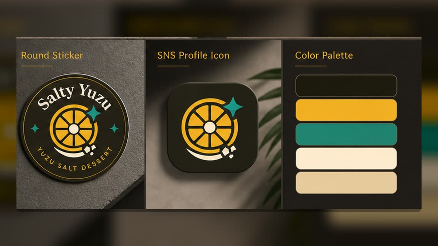 Salty Yuzu Logo & Business Card Kit 5