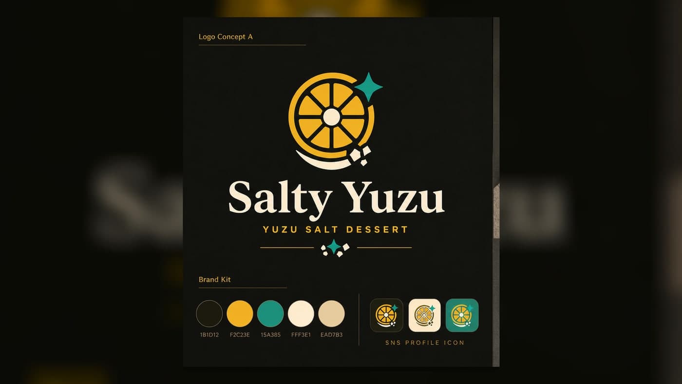 Salty Yuzu Logo & Business Card Kit 2