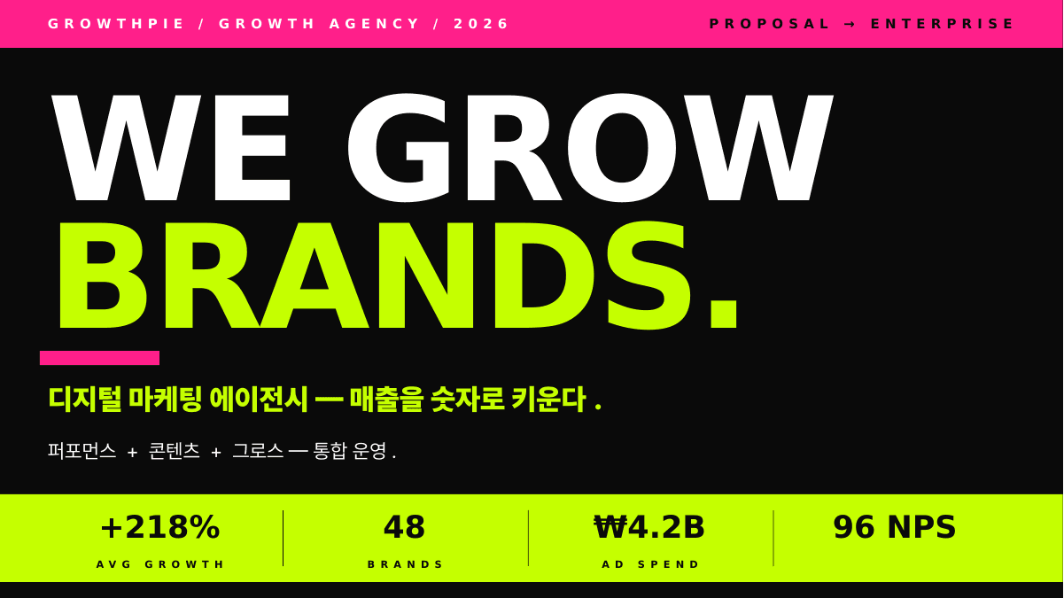 스튜디오 회사소개서 PPT 4
