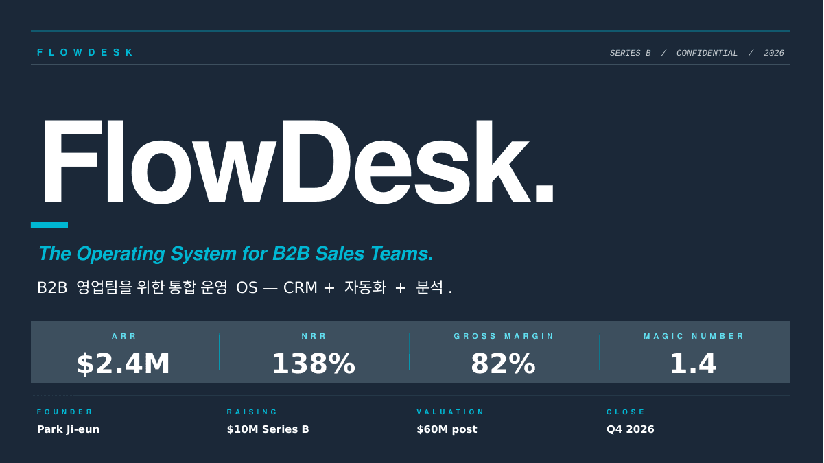 Seed 투자유치 피치덱 6